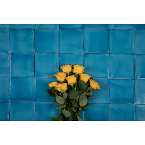 Turquesa Deslavado (Ramírez) bleu - Carreaux unicolores Talavera