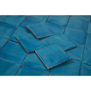 Turquesa Deslavado (Ramírez) bleu - Carreaux unicolores Talavera
