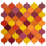 Coucher de soleil flamboyant - carreaux de céramique arabesque
