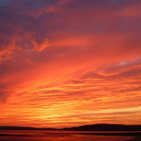 Coucher de soleil flamboyant - carreaux de céramique arabesque