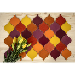 Coucher de soleil flamboyant - carreaux de céramique arabesque