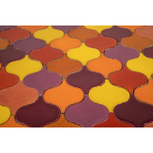 Coucher de soleil flamboyant - carreaux de céramique arabesque