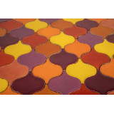 Coucher de soleil flamboyant - carreaux de céramique arabesque