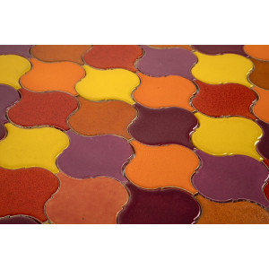 Coucher de soleil flamboyant - carreaux de céramique arabesque