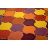 Coucher de soleil flamboyant - carreaux de céramique arabesque
