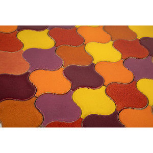 Coucher de soleil flamboyant - carreaux de céramique arabesque
