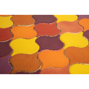 Coucher de soleil flamboyant - carreaux de céramique arabesque