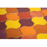 Coucher de soleil flamboyant - carreaux de céramique arabesque