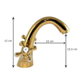 Bella - Exklusiv Gold Robinetterie de lavabo