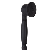Giulietta Black - mosiężna ścienna bateria wannowa retro