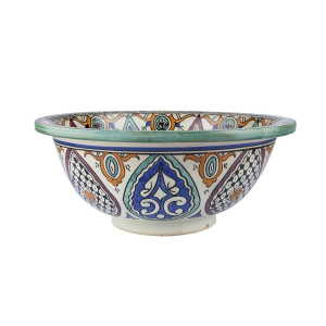 Leilana - Kolorowa umywalka ceramiczna z Maroka