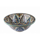 Leilana - Kolorowa umywalka ceramiczna z Maroka