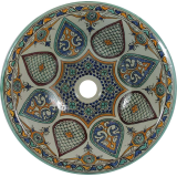 Leilana - Kolorowa umywalka ceramiczna z Maroka