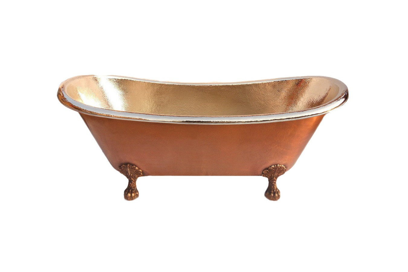 Plata - wanna miedziana niklowana na nóżkach